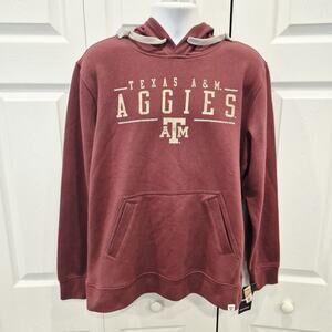 Texas A&M Aggies Hoodie Men's Large Maroon Fanatics Pullover Sweatshirt NCAA NWT